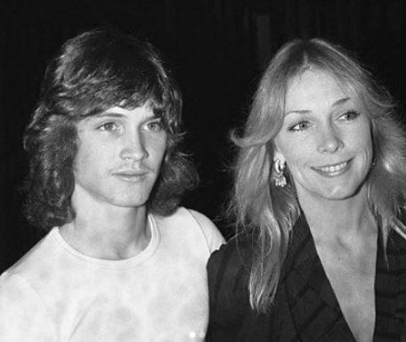 Andrew Stevens with his mother Stella Stevens in 1972